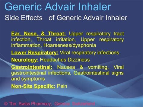 Generic Advair Inhaler for treatment of Asthma and COPD