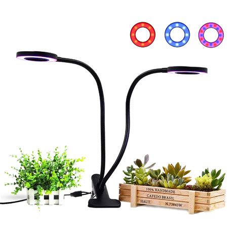 Plant Grow Lights Indoor 3/9/12H Timer Plant Growing Light Dimmable LED ...