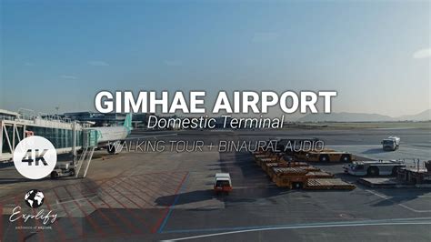 [4K 60FPS] Gimhae International Airport(PUS) - Domestic Terminal - Busan, South Korea Airport ...