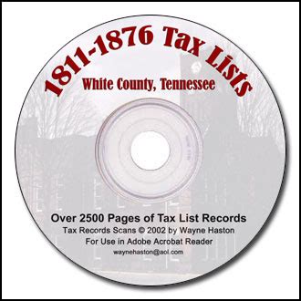 White County, TN - County Records on CD