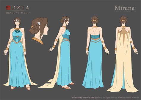 Mirana V2 Character Sheet Dota Dragon's Blood by michaelxgamingph on DeviantArt