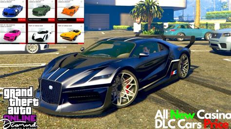 All New Casino DLC Cars Price GTA 5 Online NEW DLC Vehicles Supercar - YouTube