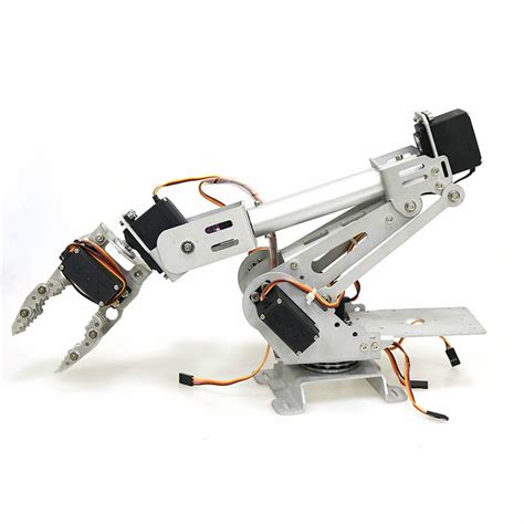 7 DOF Metal Claw Robotic Arm with Servo DIY Kit Mechanical Arm Robot Arm Robotic Clamp Claw Kit ...