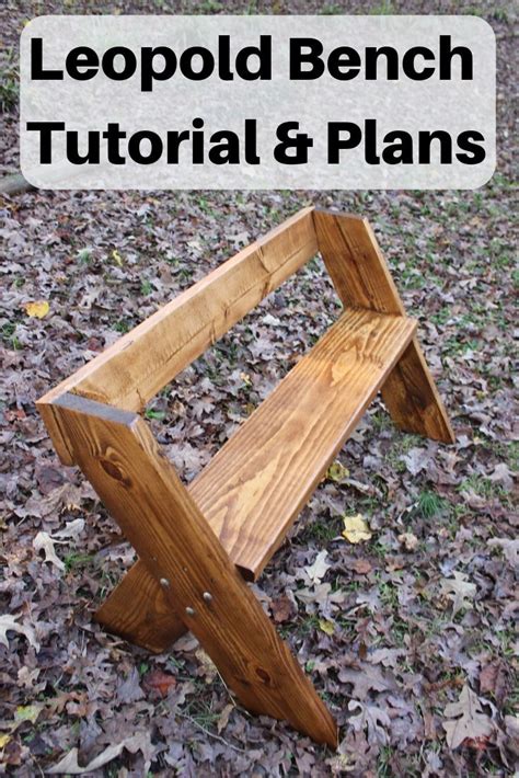 Leopold Bench Tutorial and Plans | Wooden bench plans, Wooden bench diy ...