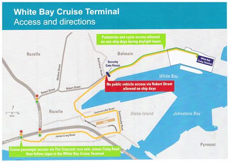 如何送Uber乘客(或其他人)去悉尼 White Bay Cruise Terminal 游轮码头 – 安迪龙的Blog