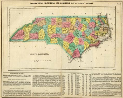 Vintage Signed Numbered Pictoral Early Map of Mecklenburg County Charlotte Concord NC 1700's ...