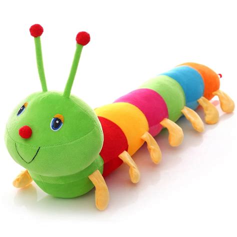 39" New Plush Multi Colored Caterpillar Plush Soft Toys Doll Birthday ...