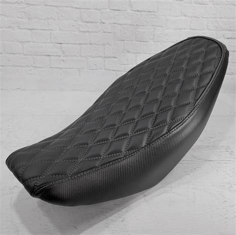 Honda Navi Seat Cover Black Double Diamond with Piping – Cheeky Seats Scooter Seat Covers