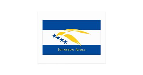 Johnston Atoll Flag Postcard | Zazzle.com