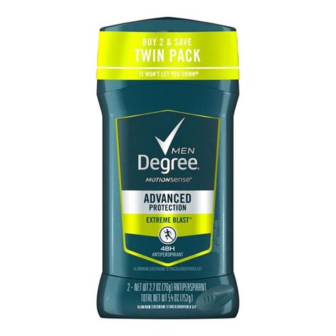 Degree Antiperspirant Deodorant Invisible Solid Extreme Blast (2.7 oz ...