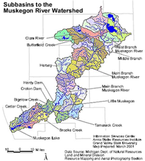 Muskegon River Watershed Project - Study Area - Robert B. Annis Water ...