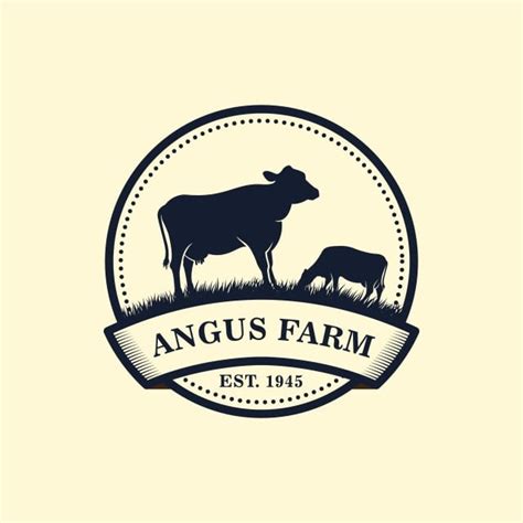 Cow Farm Logo Vector Hd Images, Black Angus Logo Design Template Cow Farm Logo Design, Milk ...