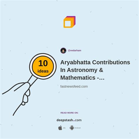 Aryabhatta Contributions In Astronomy & Mathematics - Fastnewsfeed ...