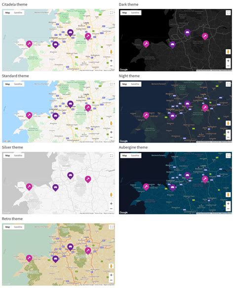 Maps color themes - AitThemes