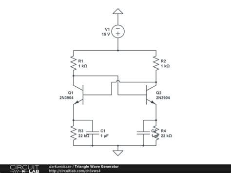 Triangle Wave Generator - CircuitLab