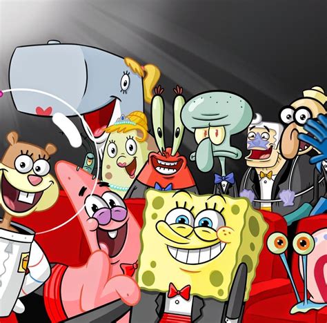 SpongeBob cast selfie! | การออกแบบตัวละคร, การ์ตูน, เจ้าหญิงดิสนีย์