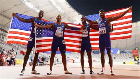 U.S. men's 4x100m relay team ends 12-year drought with gold medal performance | CBC Sports