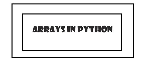 Array in Python