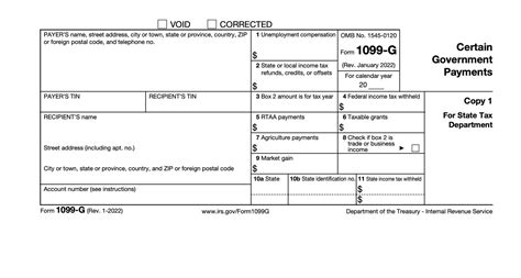 What Is Form 1099-G, Certain Government Payments? Definition