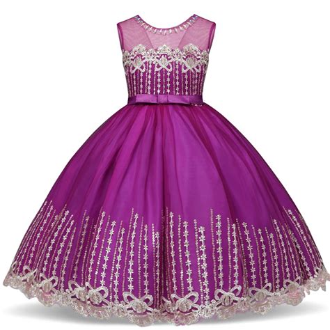 Kids Lace Princess Dress For Girl Elegant Birthday Party Dress Girl ...