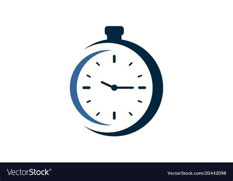 Clock logo Royalty Free Vector Image - VectorStock