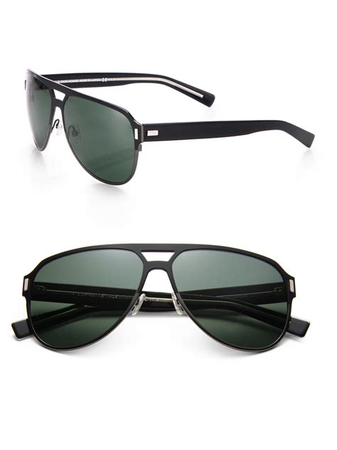 Lyst - Dior Homme Black Tie Titanium Aviator Sunglasses in Black for Men