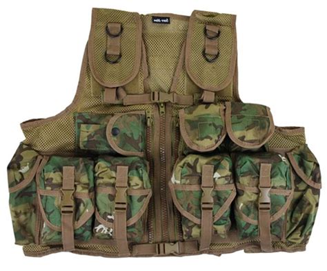 Load Bearing ARID/Woodland Camo Tactical Vest from Hessen Antique