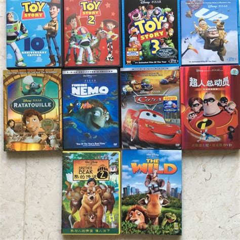 Disney Pixar Animation DVD/BluRay bundle, Music & Media, CDs, DVDs ...