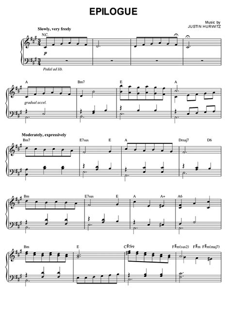 La La Land EPILOGUE Piano Sheet music | Easy Sheet Music