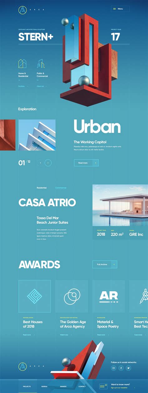 Design web site portfolio architecture case typography Grid Web Design, Site Web Design ...