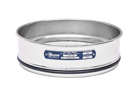 200mm Sieve, All Stainless, Full Height, 19mm - Gilson Company, Inc.