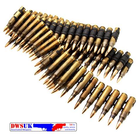 Belt of 100 x 5.56mm INERT Rounds - DWSUK