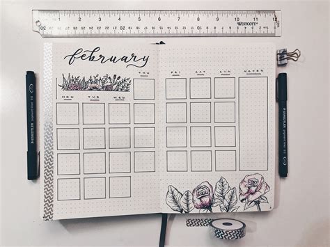 bullet journal calendar free customizable printable - how to yearly ...