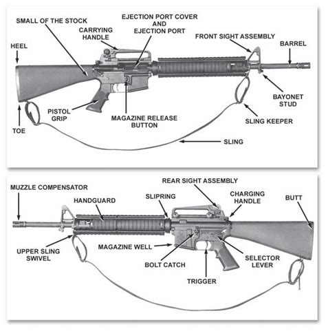 M16 Rifle Parts Diagram