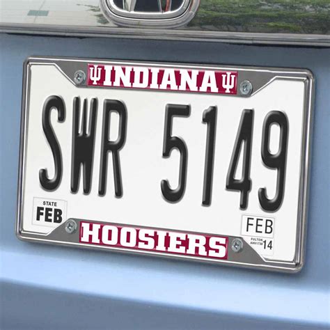 Indiana University License Plate Frame 6.25"x12.25"