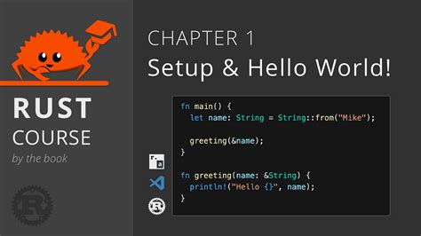 [Video] Rust Course Chapter 1 — Setup & Hello World - BriteSnow