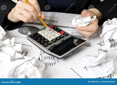 Crunching the numbers stock image. Image of bookkeeping - 29441725