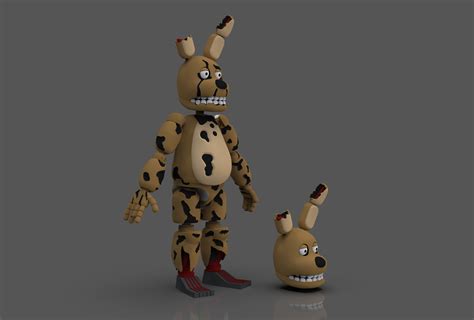 STL file FIVE NIGTHS AT FREDDY'S SPRINGTRAP ARTICULATED FIGURE 👧・3D ...