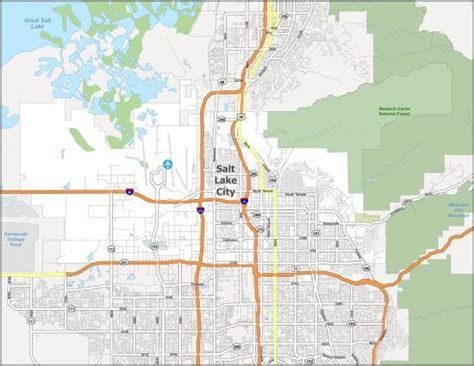 Salt Lake City Map, Utah - GIS Geography