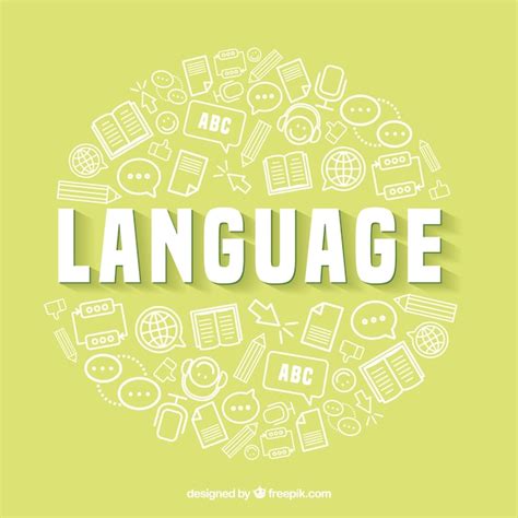 Free Vector | Language concept background