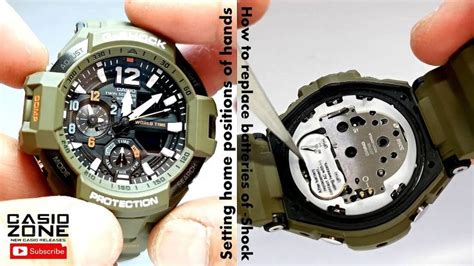 How to change G-Shock battery and set home positions of hands | G shock, Casio g shock, Shock