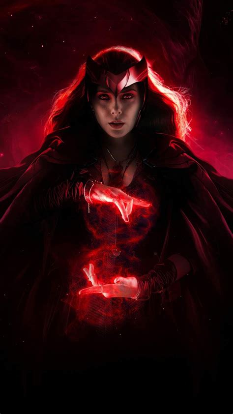 Scarlet Witch iPhone Wallpaper | Illustrazioni marvel, Marvel ...