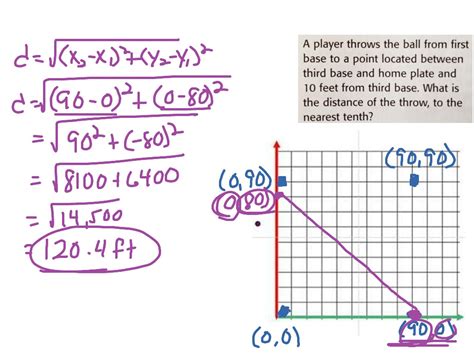 The Distance Formula Worksheet – E Street Light