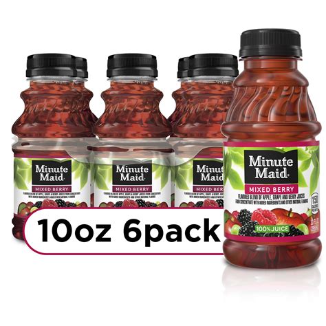 Minute Maid Mixed Berry, Fruit Juice Drinks, 10 fl oz, 6 Pack - Walmart.com