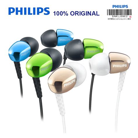 Philips SHE3900 In Ear Earphone wiht Oval Earbuds 3.5mm Wired Headsets ...