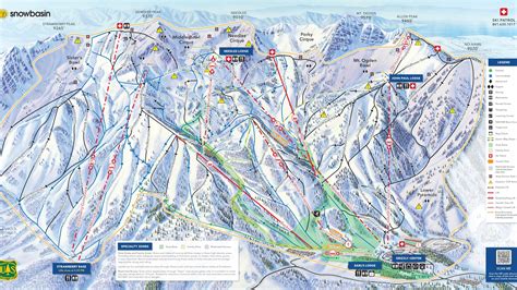 Snowbasin Ski Resort - Map, Weather & Information - Ski Utah