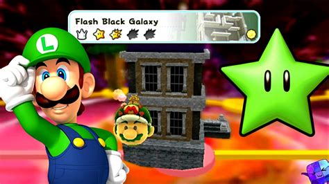 Super Mario Galaxy 2 All Green Stars 🌌 Flash Black Galaxy 100% - YouTube