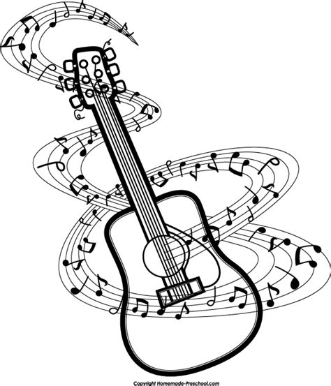 Guitar music notes clipart clipartwiz – Clipartix