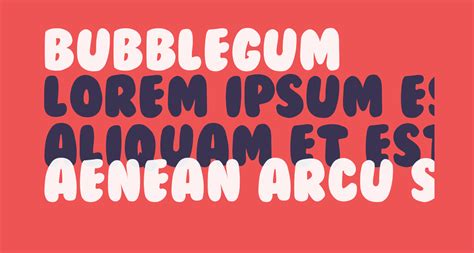 BubbleGum free Font - What Font Is