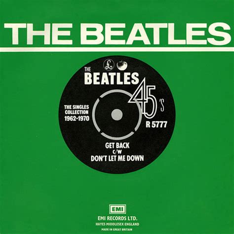 Get Back / Don't Let Me Down (UK - 1976) • 7" Single by The Beatles